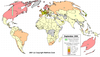 share of world internet users